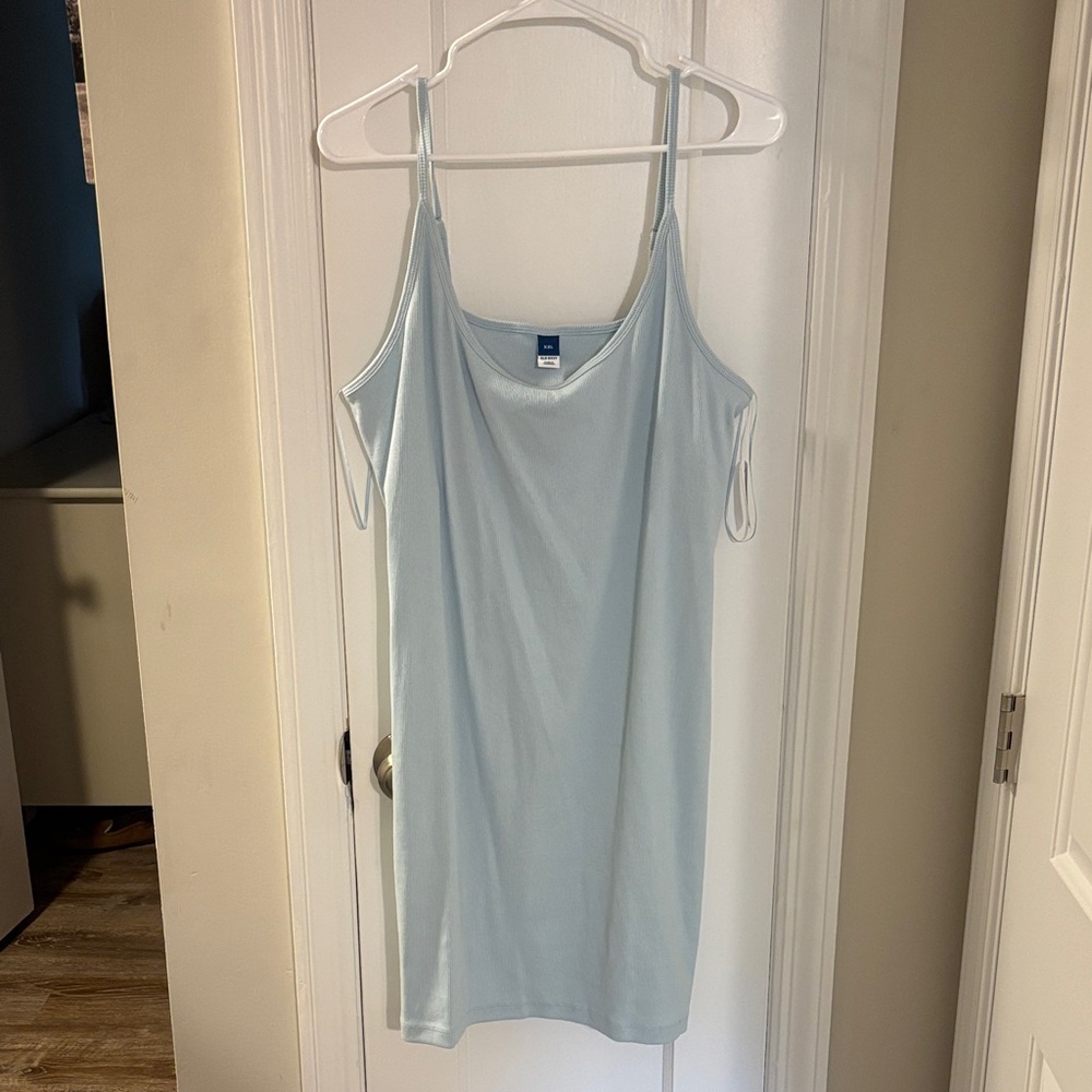 Old Navy Soft Blue Ribbed Top